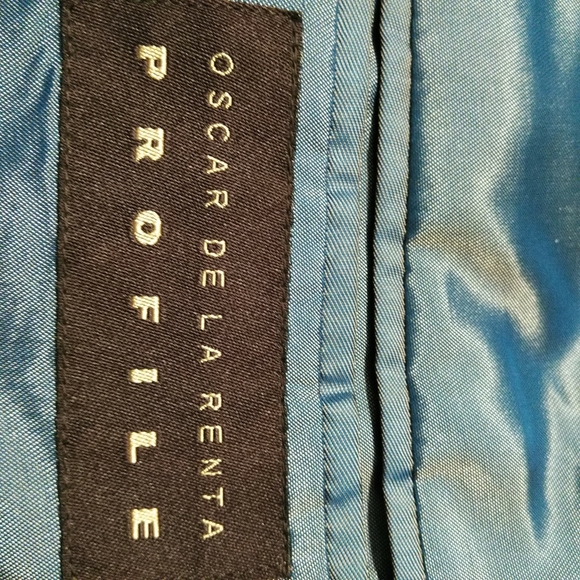 Oscar de la Renta, black wool Suit Jacket Sz 40 R - Picture 5 of 7